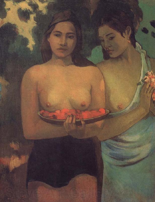 Paul Gauguin Safflower with breast Norge oil painting art